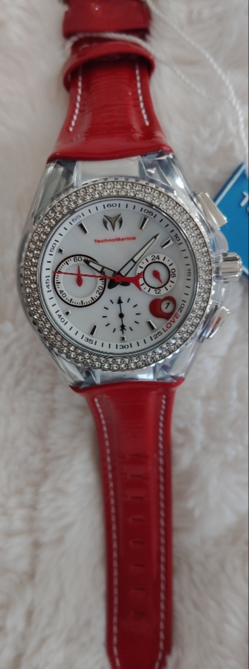 TechnoMarine Valentines 40mm Women's Watch Riverpearl Dial Changeable Straps